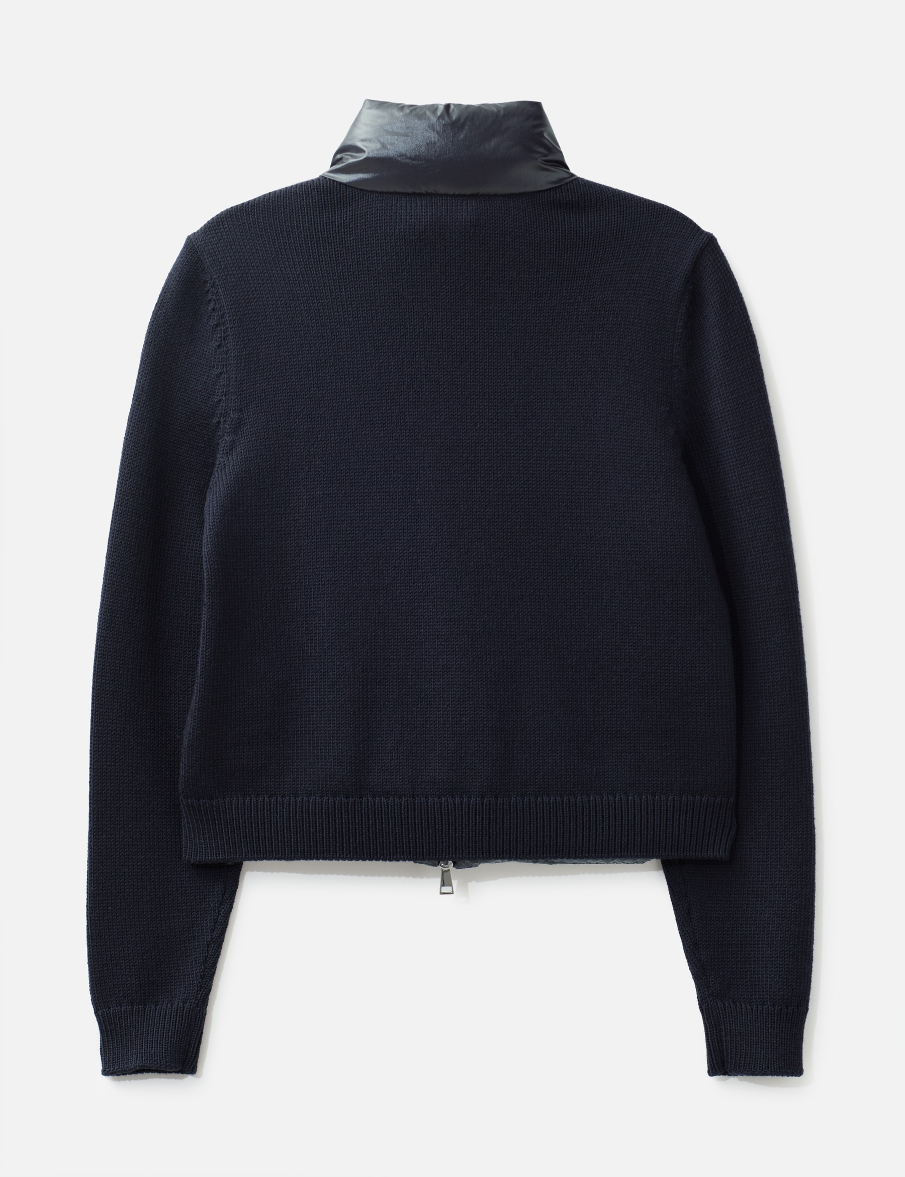 Padded Zip-Up Wool Cardigan view 8