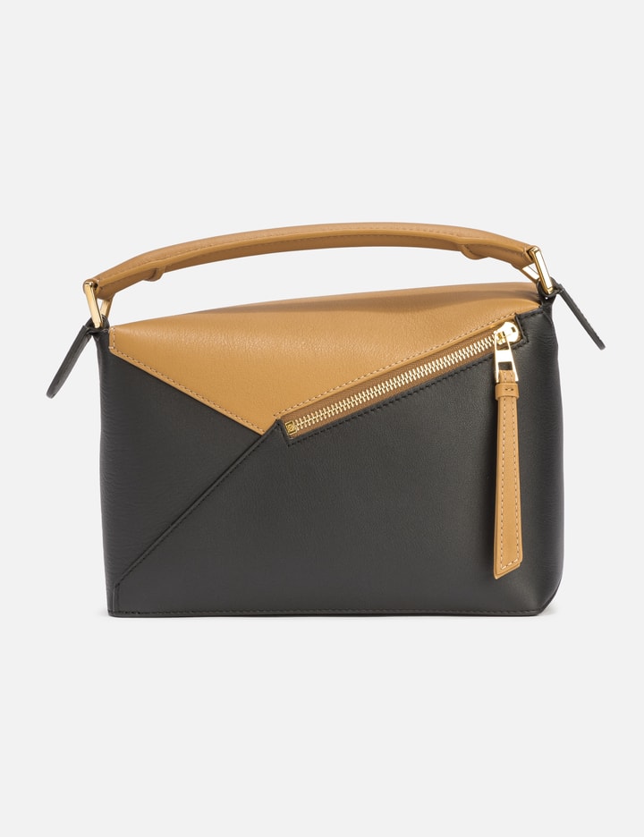 Shop Loewe Small Puzzle Bicolor Bag In Classic Calfskin In Multicolor