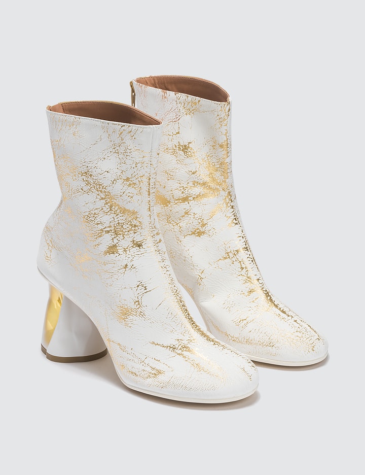 Crushed Heel Leather Boots Placeholder Image