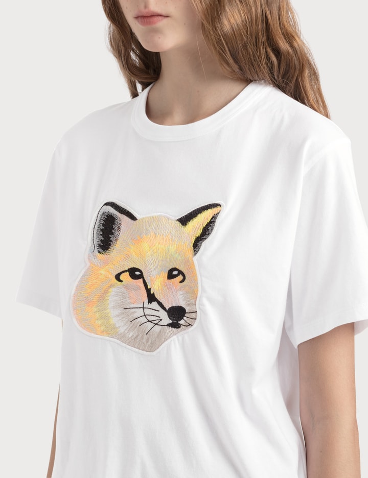 Pastel Fox Head Embroidery T-shirt Placeholder Image