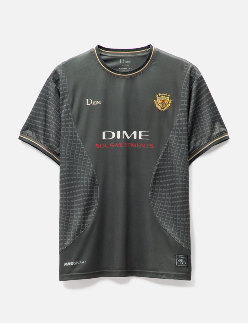 Dime Striker Jersey / CHARCOAL サッカーシャツ Dime MTL 2024 Striker Jersey - Charcoal - Football Shirt Culture