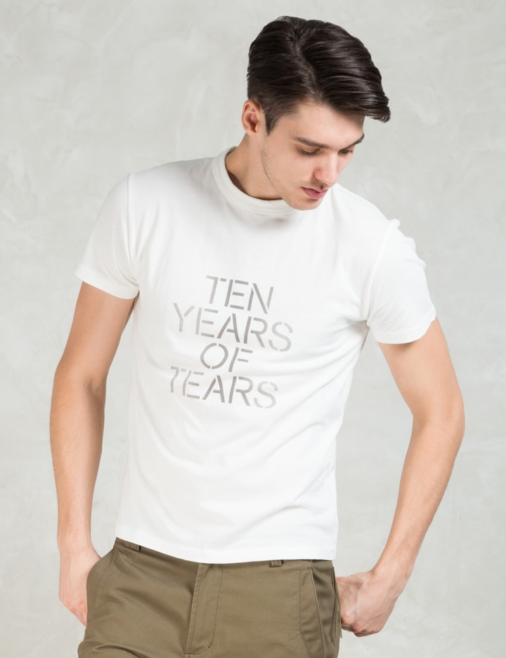 White Ten Years Of Tears S/S T-Shirt Placeholder Image