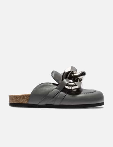 JW Anderson Chain Loafer Leather Mules