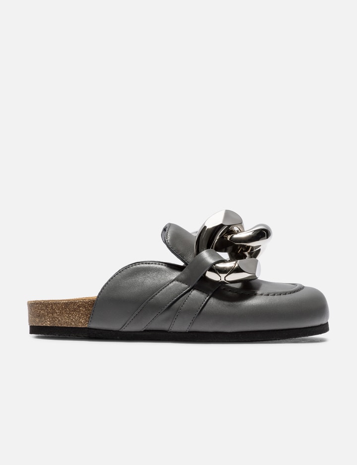 Chain Loafer Leather Mules Placeholder Image