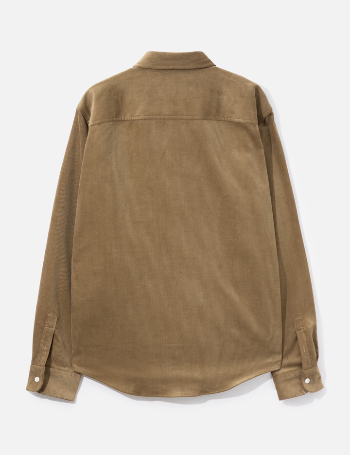 Ami Beige Corduroy Shirt With Ami De Coeur