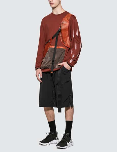 Oakley by Samuel Ross - L/S T-Shirt with Front Zip Pouch | HBX 