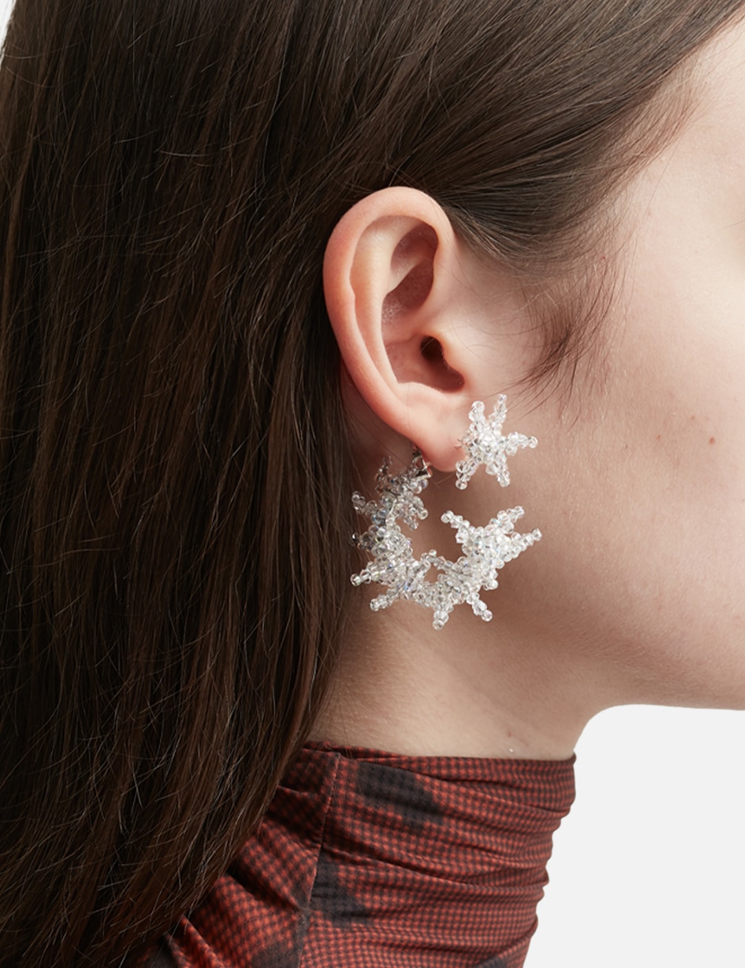 Vepra Clear Loop Locker Earring view 9