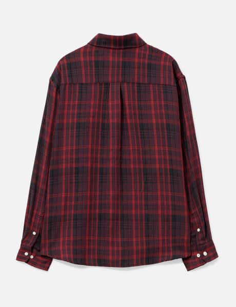 Washed Cotton Blend Check Shirt view 8