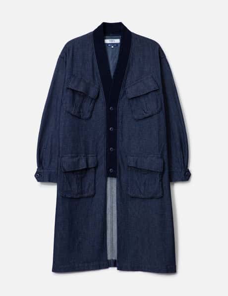 FDMTL Haori Jungle Long Jacket Rinse