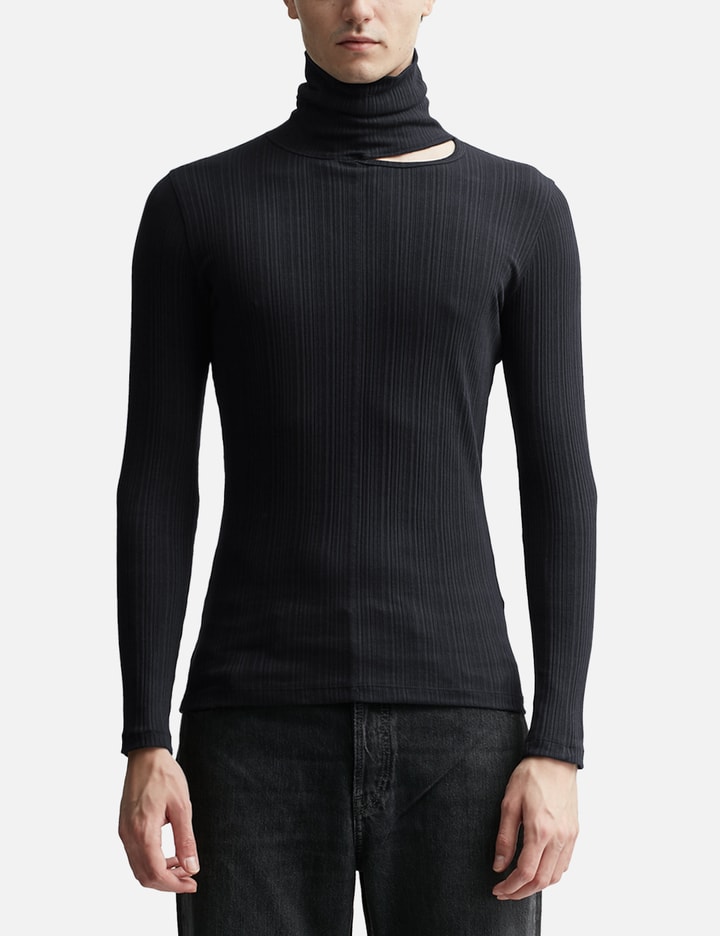 Turtleneck with Asymmetrical Opening Placeholder Image