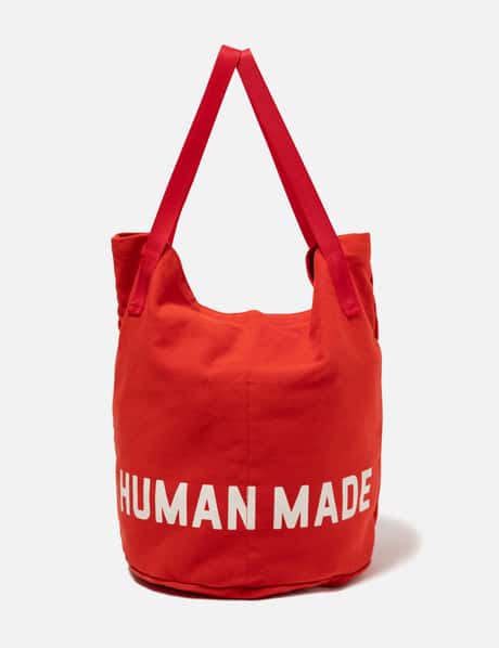 Human Made Balloon Tote - レッドの綿キャンバス製トート、内ポケット 