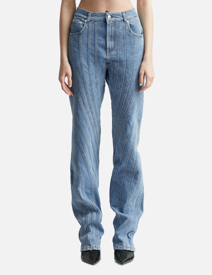 MUGLER Mid-rise flared jeans