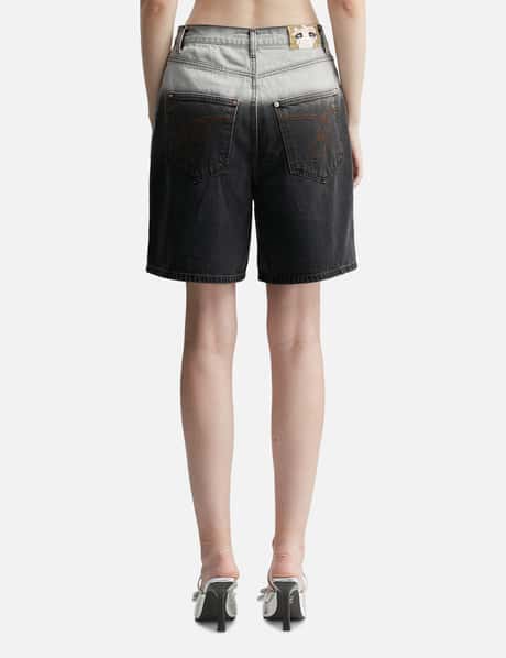Washed Bermuda Denim Pants view 9
