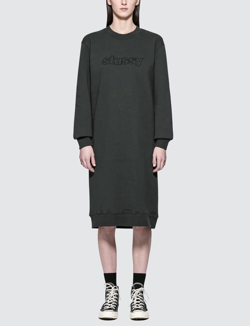 STUSSY Archers Fleece Dress Black｜レディース