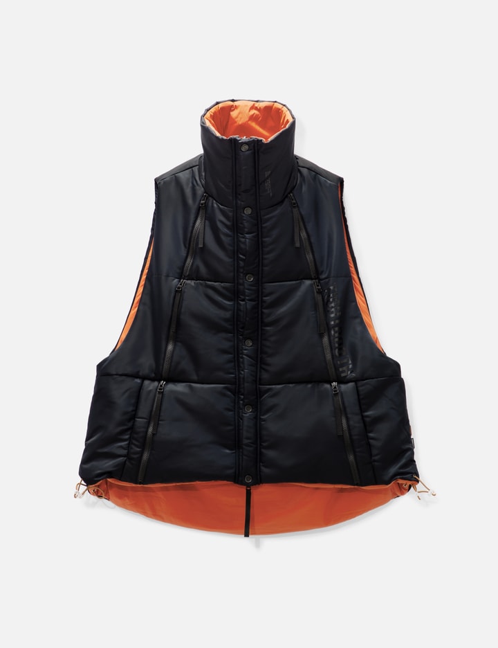 Goopimade Gmt-01v 2-way Padded Down Vest In Black