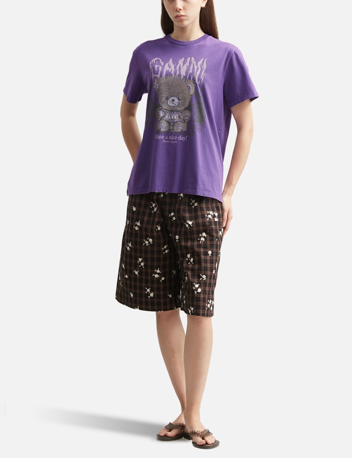 Ganni T-Shirt With Forest Teddy