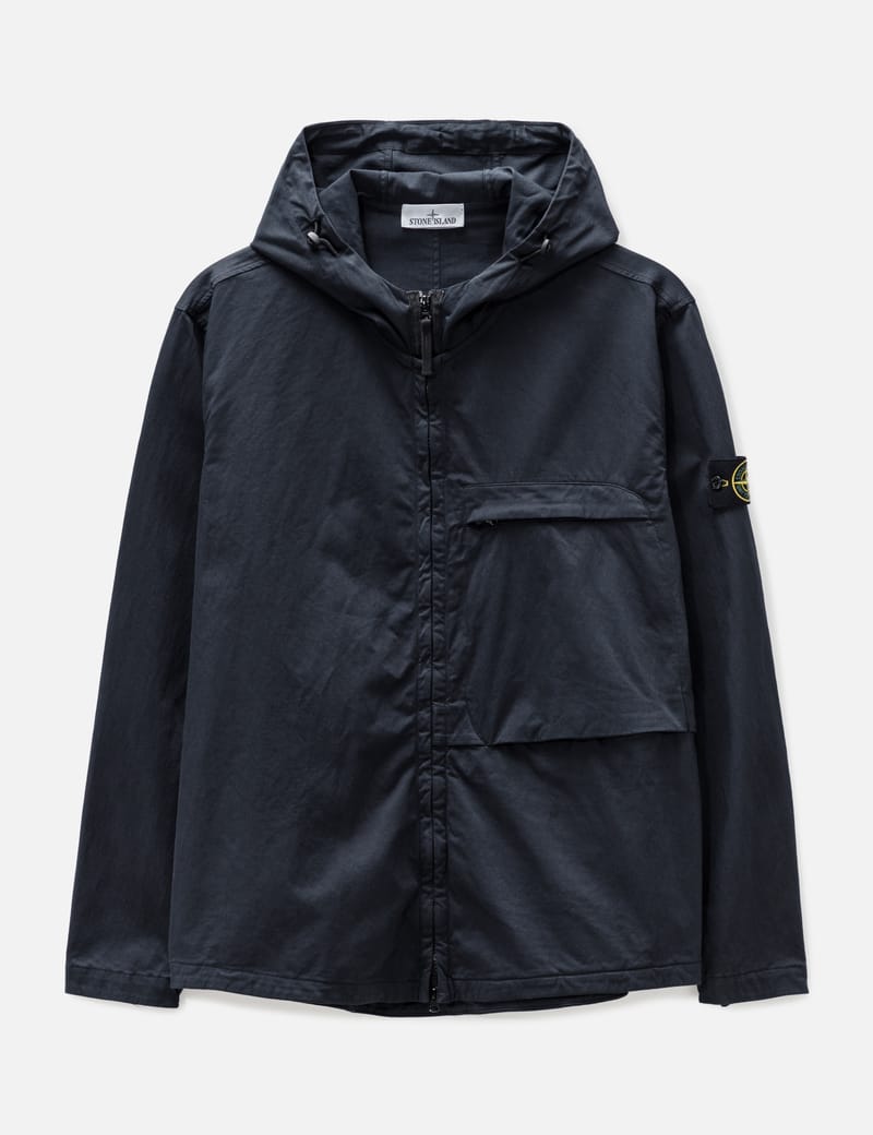 Stone Island - 11414 Hooded Overshirt | HBX - Globally Curated Fashion and  Lifestyle by Hypebeast