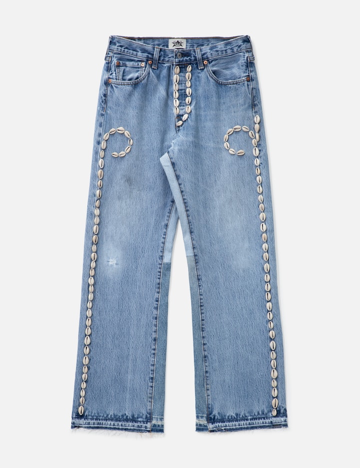 Cowrie Shell Denim Pants Placeholder Image