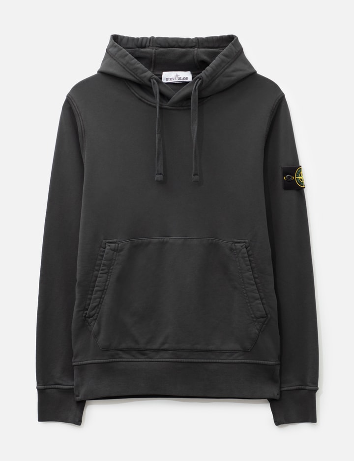 Stone Island Organic Cotton Fleece Hooded Sweatshirt