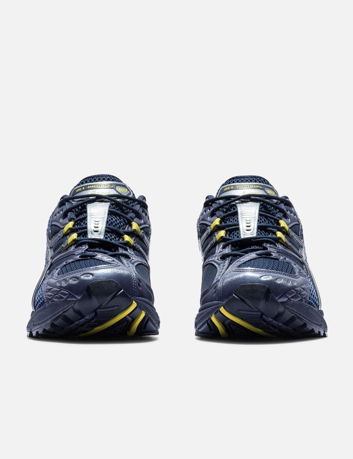 Asics Breathable Design Mesh Upper Sneakers In Blue