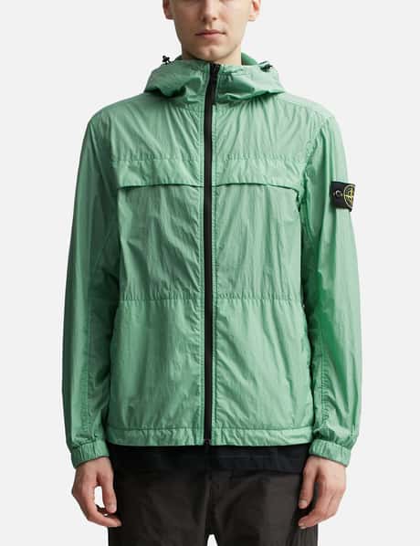 Stone Island - Garment Dyed Crinkle Reps R-NY Hooded Jacket | HBX 