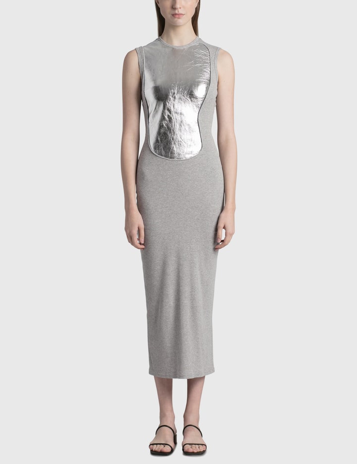 Loewe - LEATHER PANEL LONG DRESS | HBX Loewe - LEATHER PANEL LONG DRESS | HBX