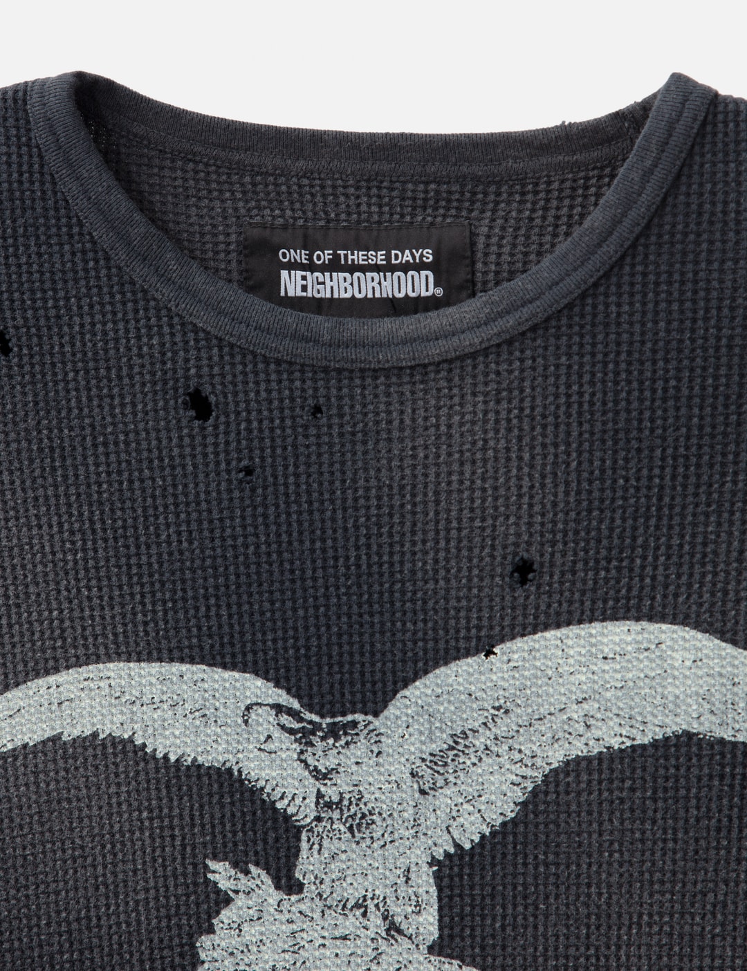 NH X OOTD . Waffle Fabric Crewneck Long Sleeve view 18
