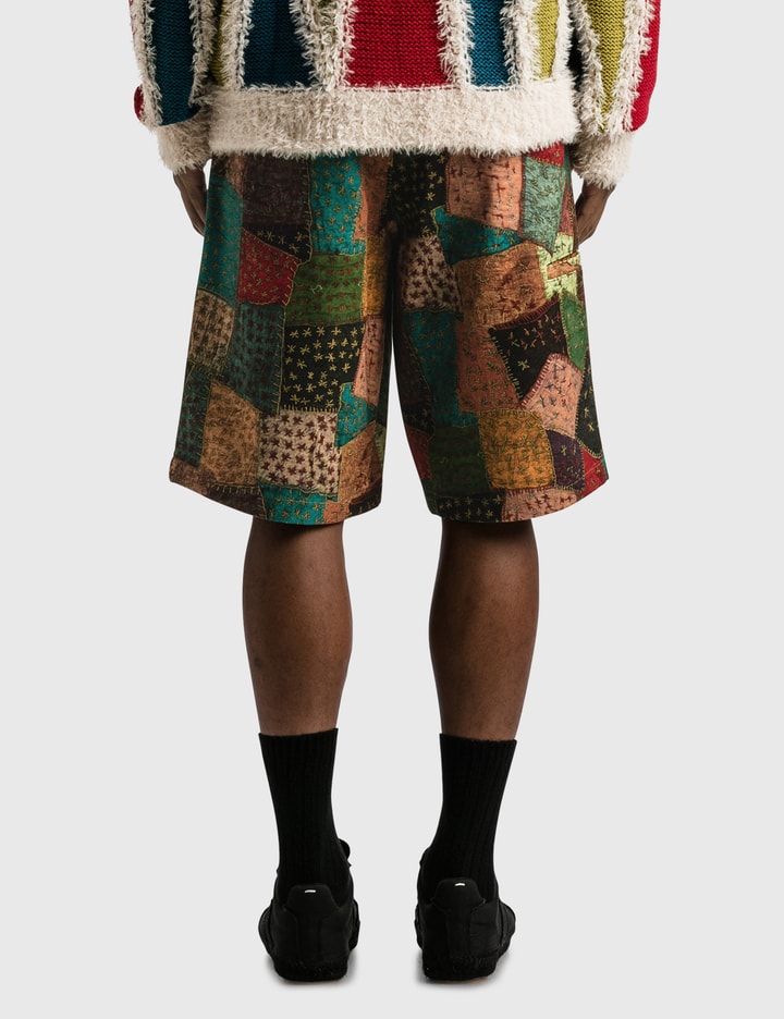 Patchwork Printed Cotton Shorts Placeholder Image