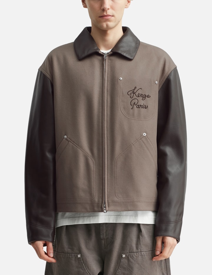 Kenzo ' Paris Chainstitch' Genderless Blouson In Brown