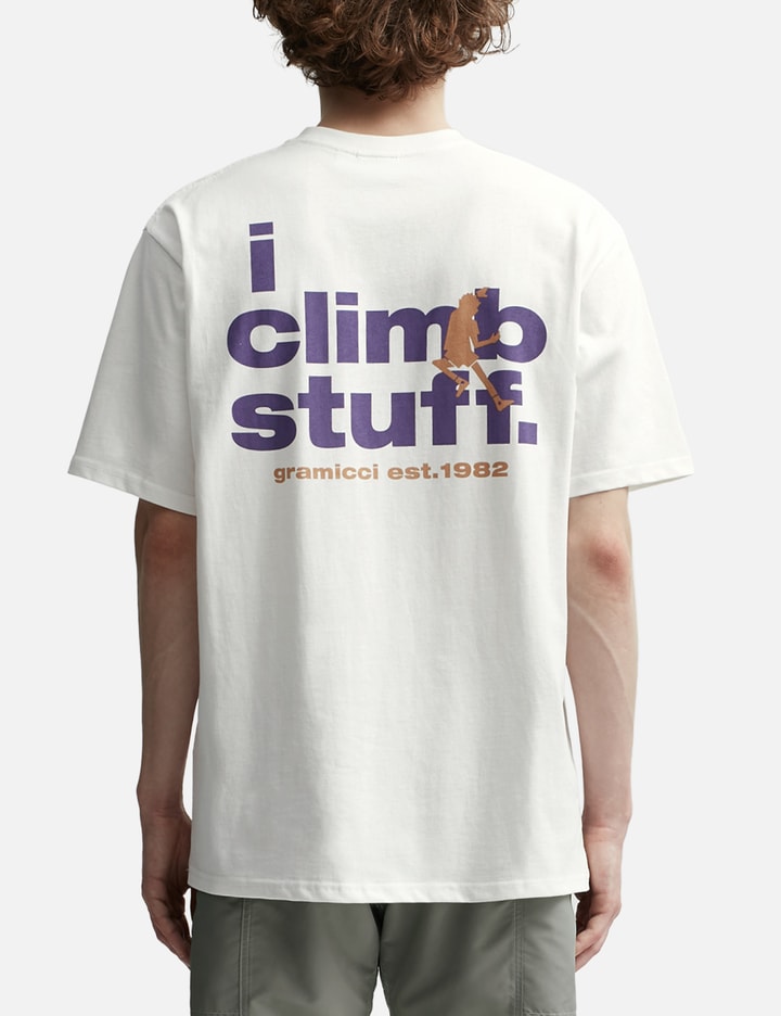 Shop Gramicci I Climb Stuff T-shirt In White