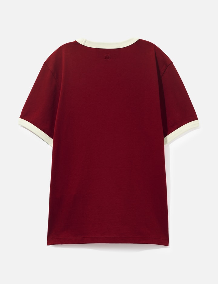 Ami Contrasted Cotton T-Shirt With Ami De Coeur