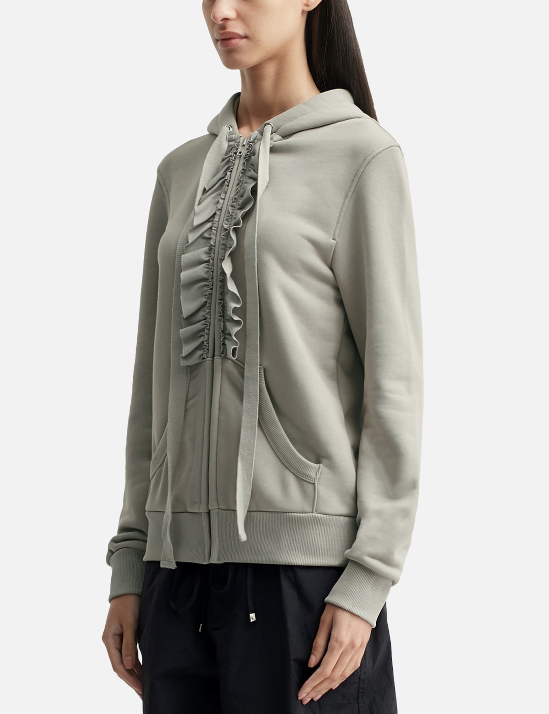 Ruffle Hoodie Zip-Up view 8