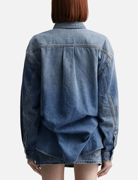 T By Alexander Wang - Pre-Styled Denim Shirtdress | HBX