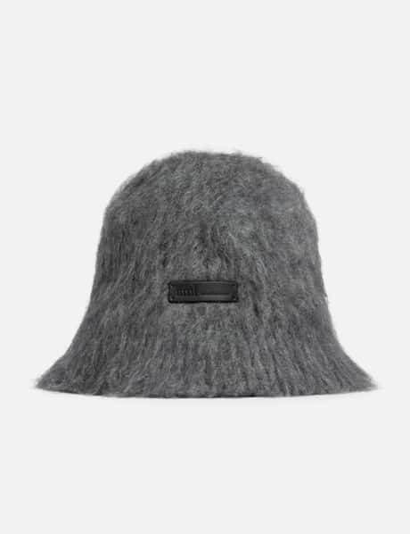 Ami Grey Mohair Ami Bucket Hat