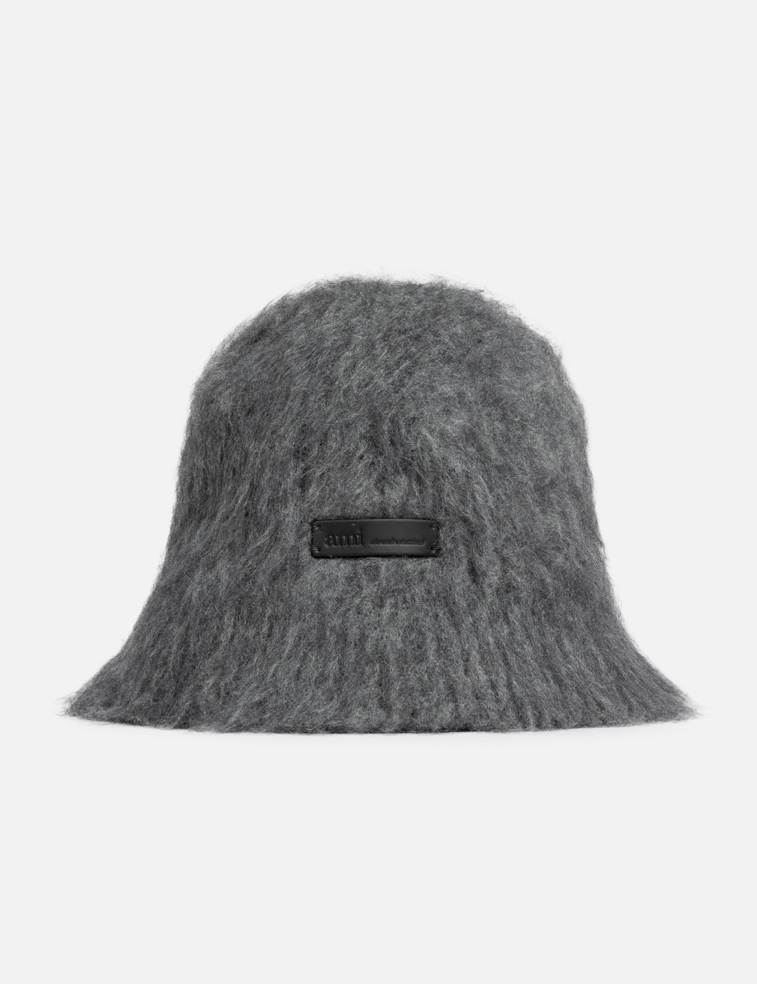 Grey Mohair Ami Bucket Hat view 5