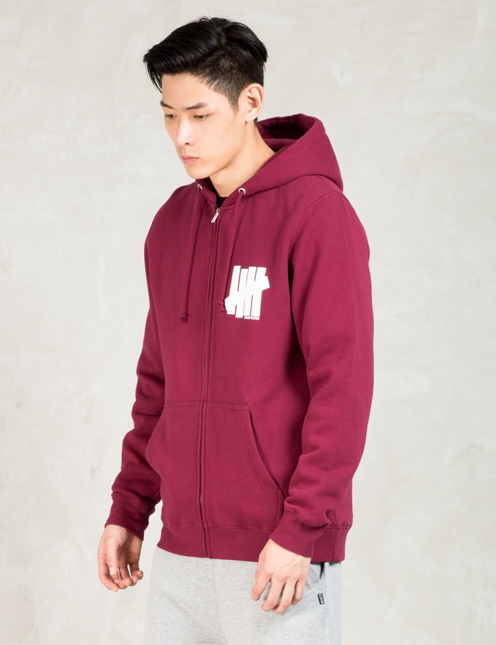 Burgundy Strike Undefeated Zip Hoodie Placeholder Image