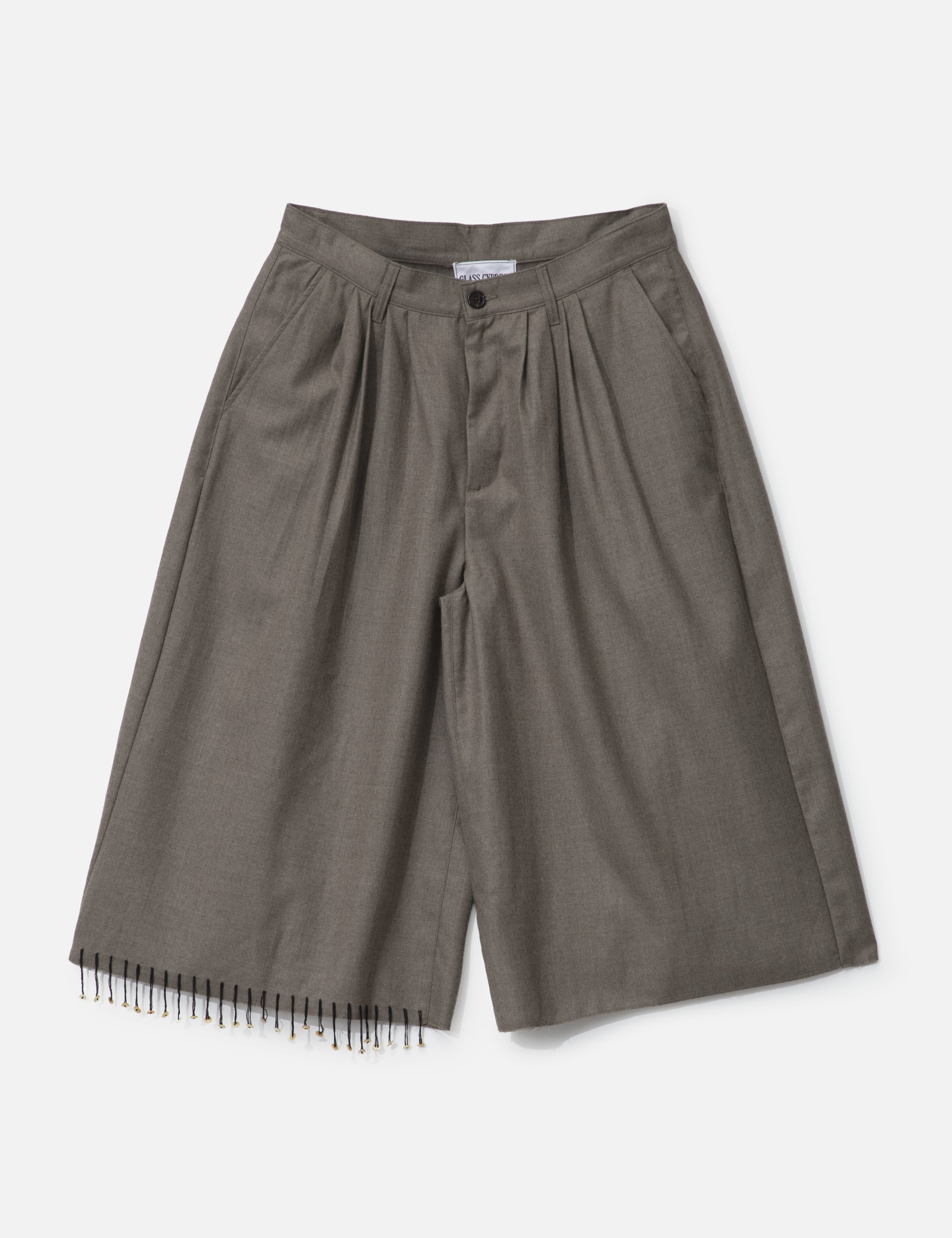 Gray Shortened Wide Leg Trouser view 19