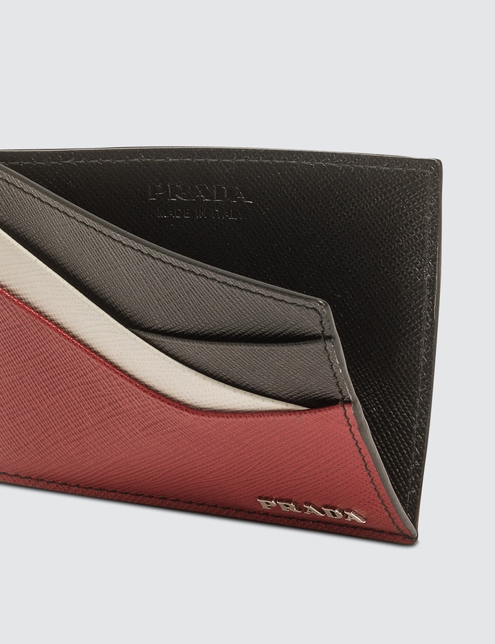Tricolor Saffiano Leather Card Holder Placeholder Image