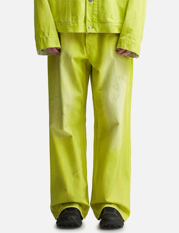 Shop Acne Studios Loose Fit Jeans In Yellow