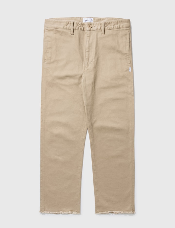 Click to view more detailed imagery on our partner's website Wtaps Khaki Pants With Fringed Hem In Brown