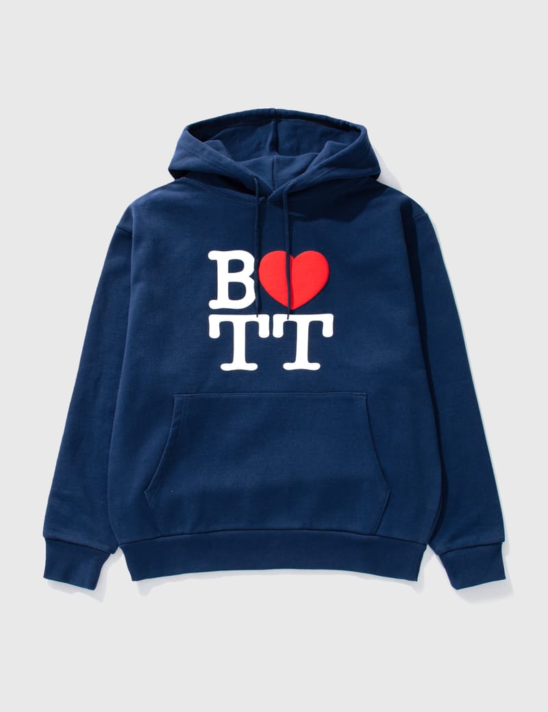 ショッピングお値下 BOTT letter hoodie navy パーカー ネイビー S 