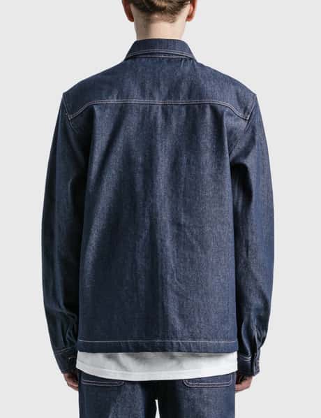 Stüssy - Denim Zip Up Work Shirt | HBX - ハイプビースト(Hypebeast 