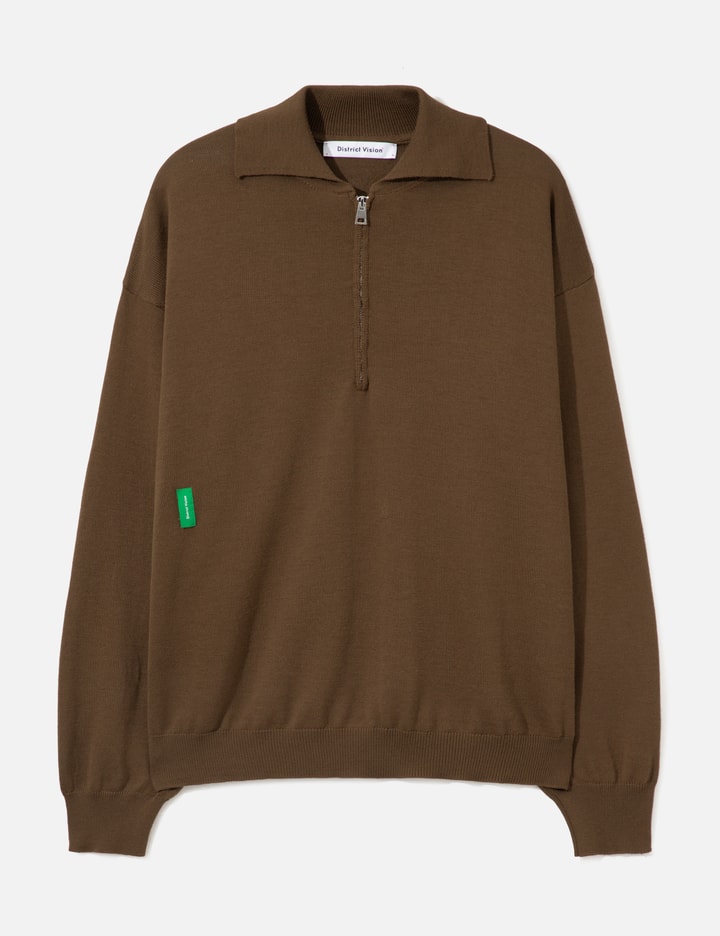 District Vision Merino Wool Quarter Zip Sweater