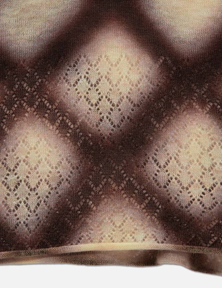 Perverze Spray-Painted Check Knit Skirt