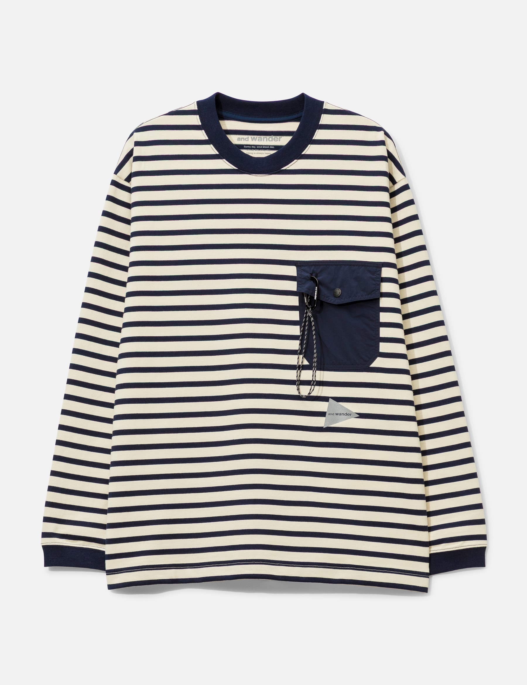 Stripe Pocket Long Sleeves T-Shirt view 16