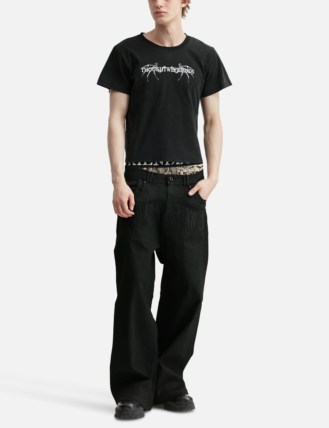 "Orius" Bone Wings Fitted T-Shirt view 15