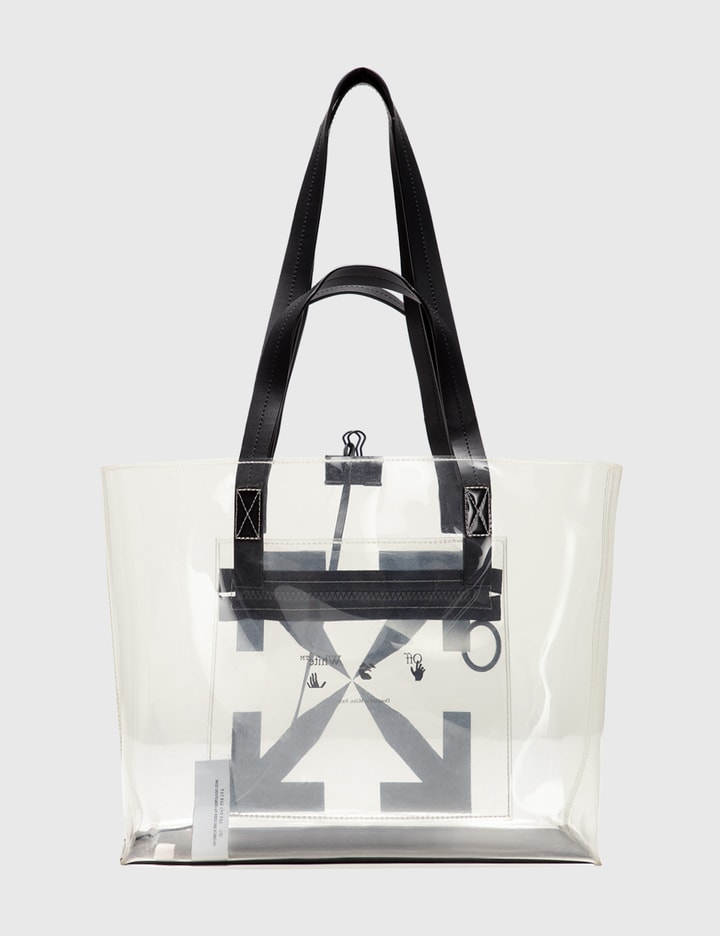 OFF WHITE PLASTIC TOTE BAG Placeholder Image