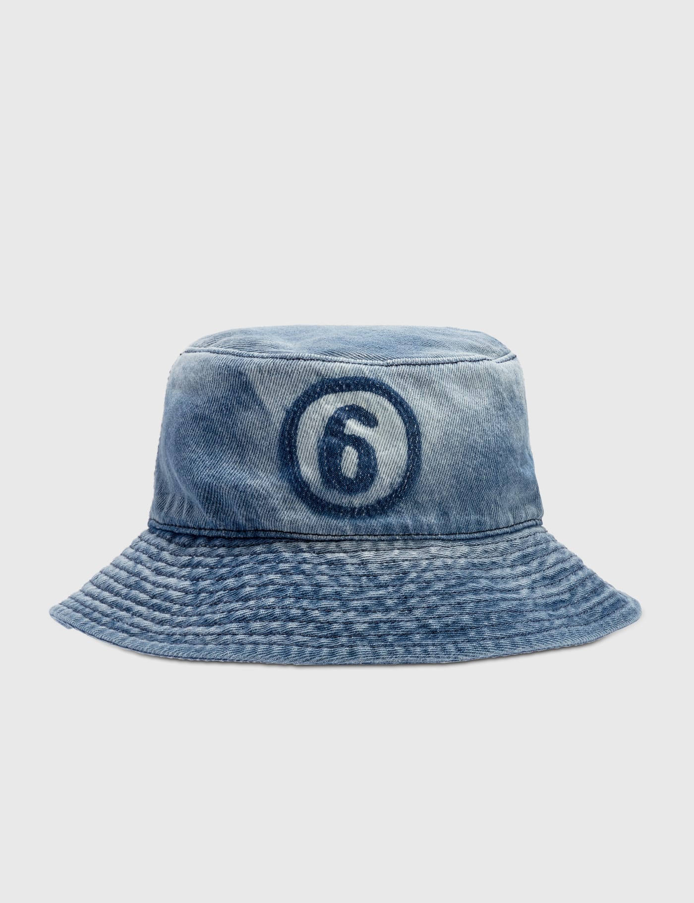 MM6 Maison Margiela - 6 Logo Denim Bucket Hat | HBX - ハイプ