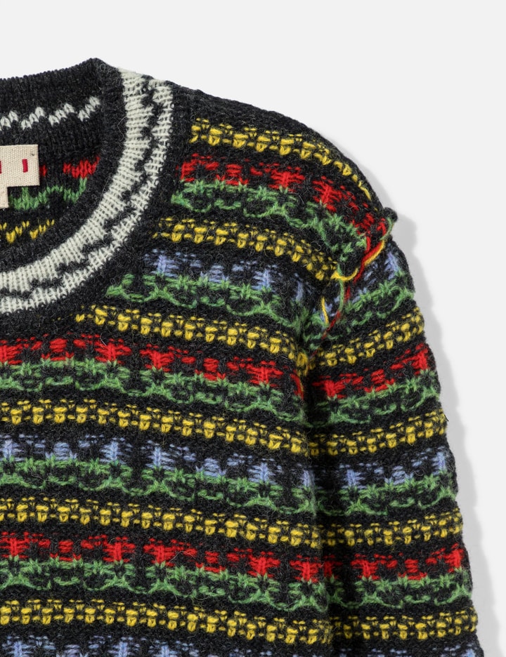 Marni Shetland Wool Sweater With Fairisle Motif