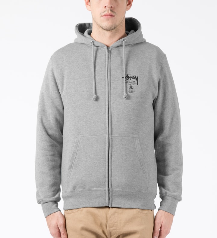 Heather Grey World Tour Zip Hoodie Placeholder Image